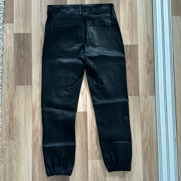 Paige Mayslie Jogger in Black Fog Luxe Coating - Picture 5 of 7